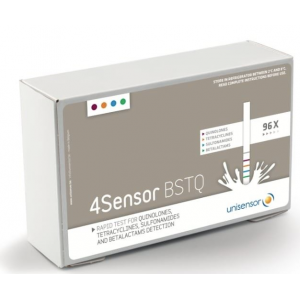 4Sensor BSTQ — rapid milk antibiotic test (4 groups: β-lactams, sulfonamides, tetracyclines, quinolones)